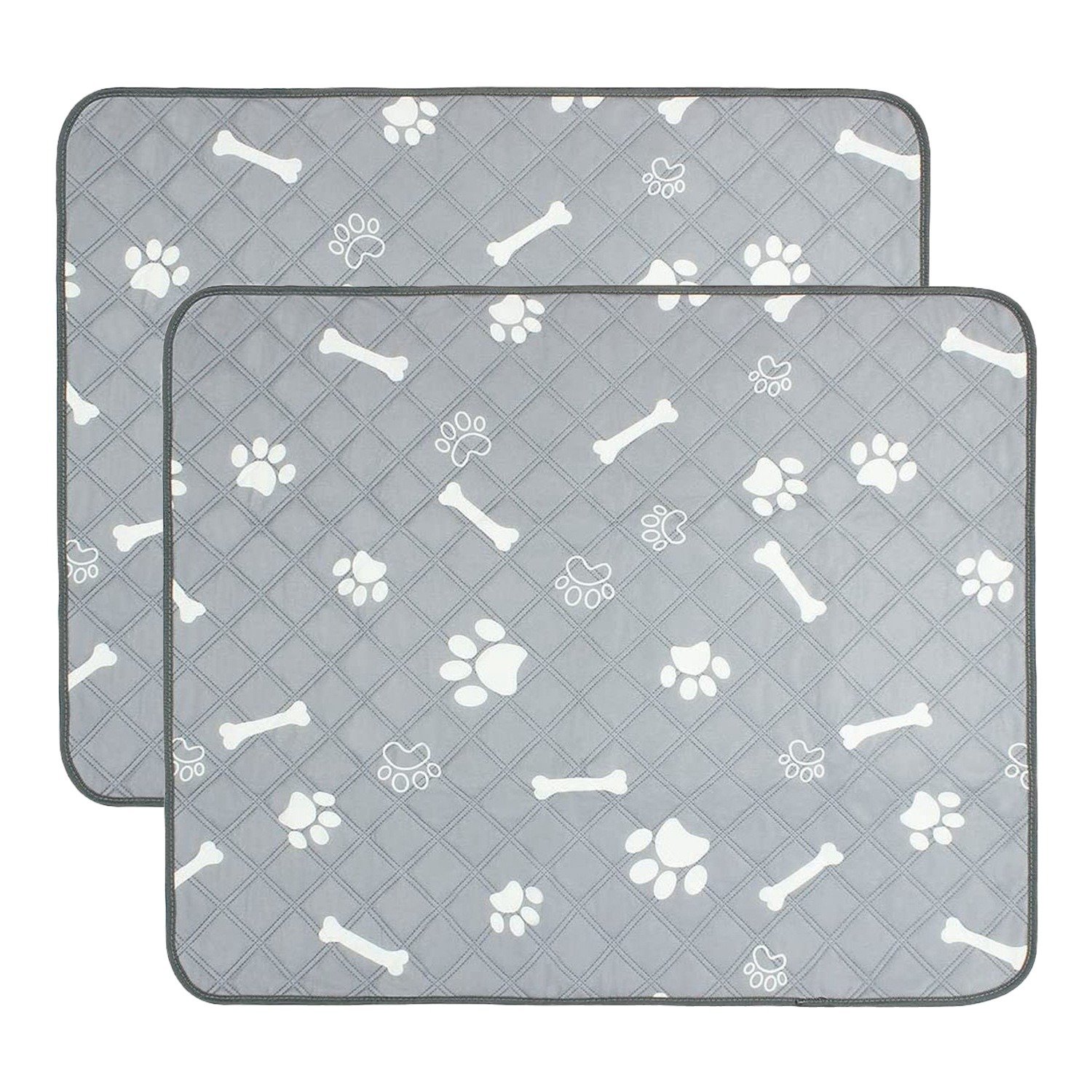 2Pcs Washable Pet Pee Pads For Puppy Kittens Dogs Cats Reusable Potty Mats Machine Washable - L 2Pcs Washable Pet Pee Pads For Puppy Kittens Dogs Cats Reusable Potty Mats Machine Washable - L